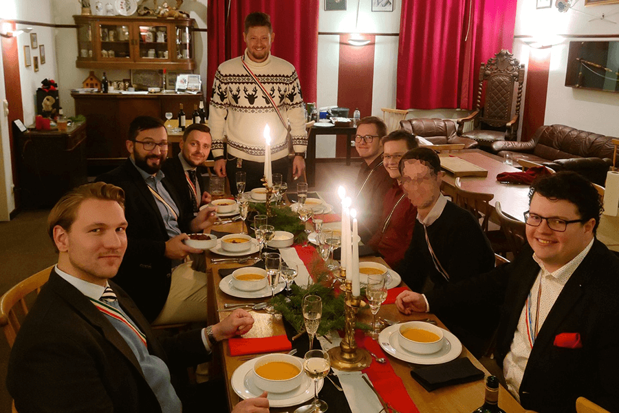 Foto vom Weihnachtsessen